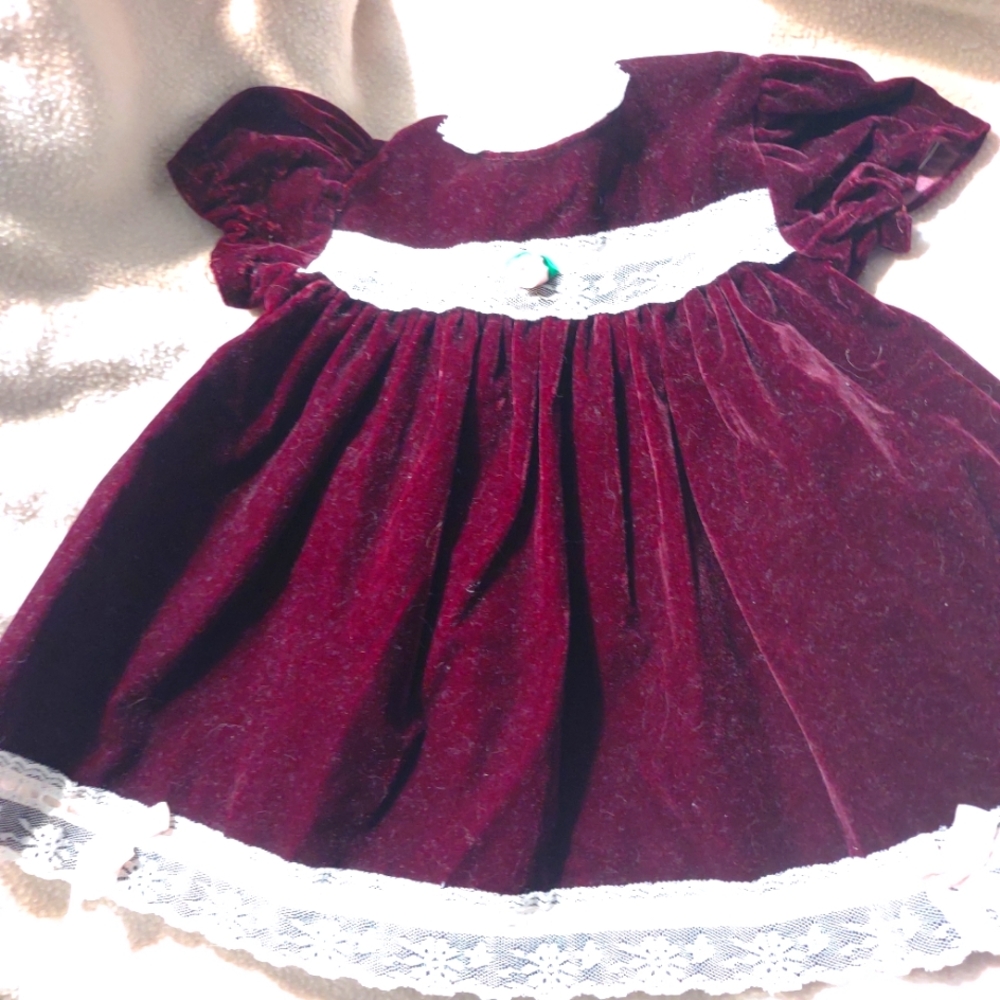 Vintage 12 months velvet dress